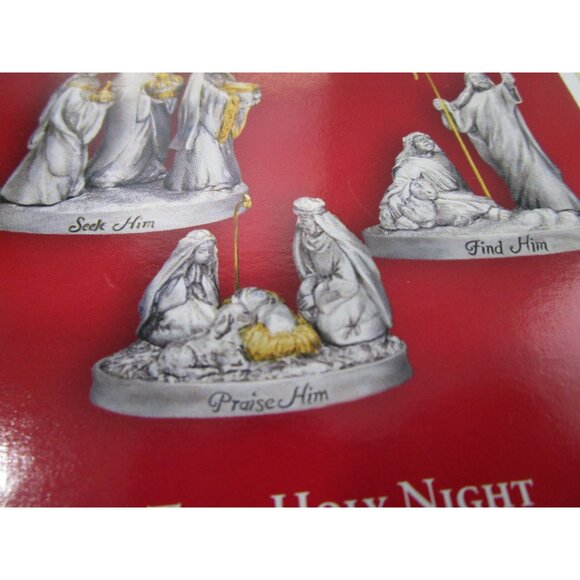 Hallmark Keepsake "That Holy Night" Nativity Ornament Set Of 3 NIB Vintage 2004 - Picture 11 of 12
